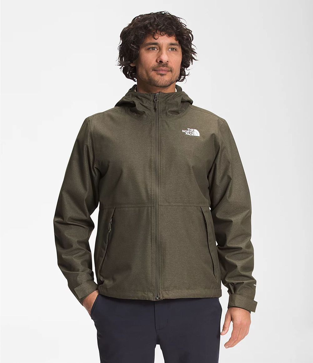 The North Face Printed Novelty Millerton Wasserdichte Jacken Herren - Olivgrün CH-805DPWG